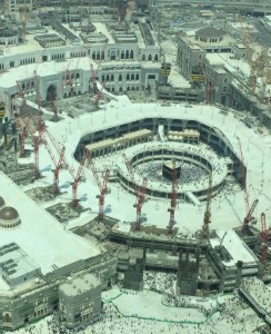 Kaaba from Fairmont - Hajj 2015